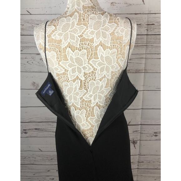 Y2K Ann Taylor Silk tiered Formal Black Spaghetti strap Dress size 4 - Picture 9 of 12